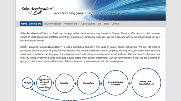 SalesAcceleration Website Preview Image