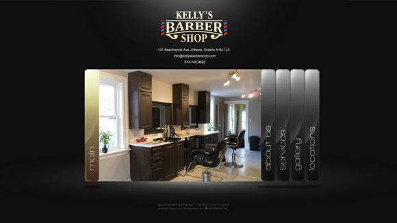 Kelly's Barber Shop Website Preview Image